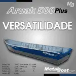 Bote de aluminio Aruak 500 plus